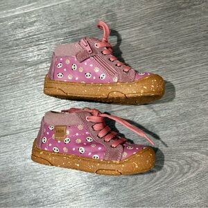 Geox Pink Kids Shoes with Panda Print